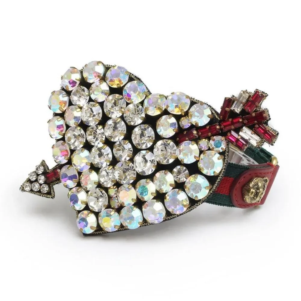 Gucci Heart Bracelet with Red and Silver Accents - Picture 1 of 5